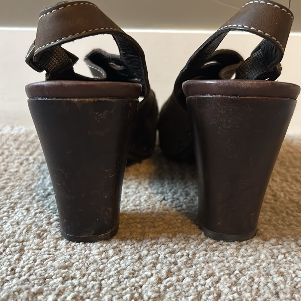 Dansko Rowena Leather Clog Sandals - size 40 - Picture 6 of 6
